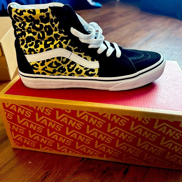 Vans Shoes - High Top Cheetah Print Vans